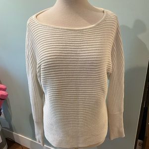 Cozy white knit sweater